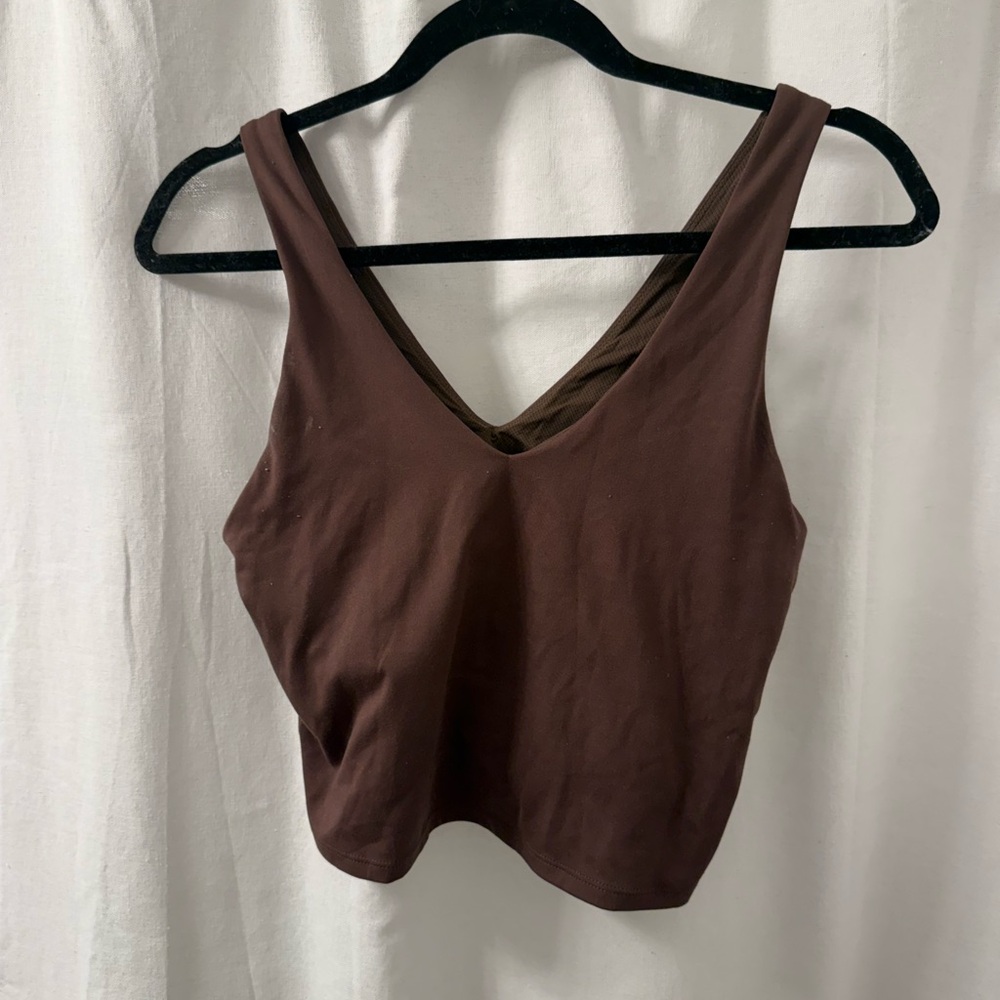 all in motion Brown V-Neck Athletic Tank Top